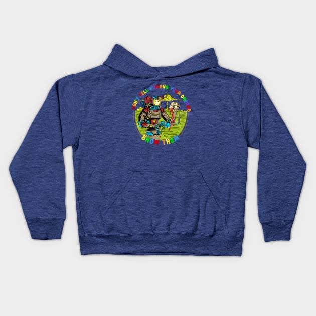 Robot Dreamer Kids Hoodie by SinisterRex